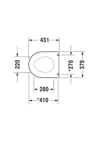 Resim Duravit Starck 2 Klozet Kapağı Yavaş Kapanır 0069890095 