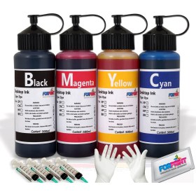 Resim Forprint Canon Pixma E484/E3140/E4240 Yazıcı Uyumlu Dolum Seti 4x500 ml 