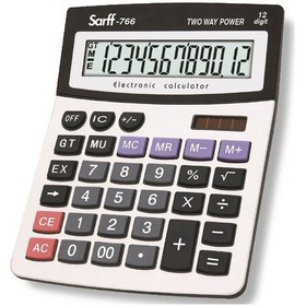 Resim Sarff 766 12 Haneli Pilli-Güneş Enerjili Hesap Makinesi 15306101 