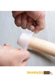 Resim Sharvox 12'li Beyaz Silikon Zemin Koruyucu Pabuç Kaydırmaz Çizdirmez A Kalite Mobilya Sandalye Masa Ayak 