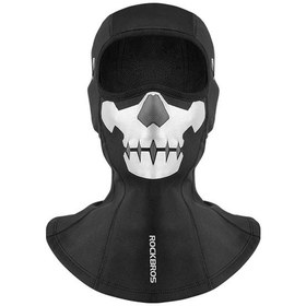 Resim Prestigegoods Rockbros Ypp055 Desenli Motosiklet Balaklava, Yüz Maskesi, Polar Astar, Motosiklet Ve Bisiklet Kask İçin 