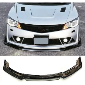 Resim Mini Cooper 2001-2006 Gri Şeritli Renkli Ön Ek Ön Lip Piona Black 4 Prç 