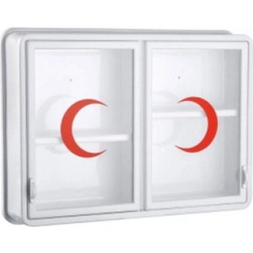 Resim Cam 2 Kapaklı Ecza Dolabı 35x49x10 Cm 5324 