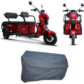 Resim MaxDurable Rks Optimus 3 3 Kişilik Elektrikli Motosiklet Motor Koruma Brandası Ultra Dayanıklı 