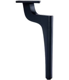 Resim Zarif Metal Ayak 25cm Mat Siyah Komidin Koltuk Ünite Şifonyer Dolap Vestiyer Modern Mobilya Ayağı 