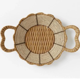 Resim Noah Exclusive Yuvarlak Hasır Ekmek Sepeti-24 cm x 7 cm 