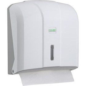 Resim Vialli KH300 Z Katlı Kağıt Havlu Dispenseri Kapasite 300 Havlu (Beyaz) 