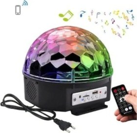 Resim Pazariz Parti Malzemesi Sese Duyarlı Bluetoothlu LED Küre Disko Topu Renkli Işıklı Lazer 