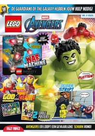 Resim Lego Marvel Avengers Aylık Dergi 02-2025 - Flemenkçe War Machine Figür 