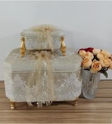 Resim Sonem Çeyiz Çeyiz Sandığı Söz Nişan Bohça Gelin Damat Sandık 2li 0327 