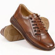 Resim TABA ANTİK Gön Hakiki Deri Yuvarlak Burun Bağcıklı Günlük Erkek Sneaker 01934 