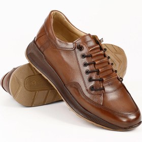 Resim TABA ANTİK Gön Hakiki Deri Yuvarlak Burun Bağcıklı Günlük Erkek Sneaker 01934 