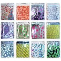 Resim Metalize Hediye Paketi Kendinden Bantlı 30x50 cm 100 Adet - Asorti Renk & Desen 