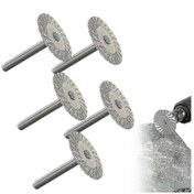 Resim 40 Mm Elmas Bıçak Disk Tekerlek, 6 Mm Sap, Fayans, Granit, Mermer, Seramik Gravür Kesme Aleti 10 Adet Keskin 