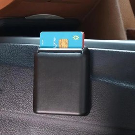 Resim Schulzz Araç İçi Kart Ehliyet Bilet Fiş Tutucu Oto Kartlık Slot Cep Organizer 