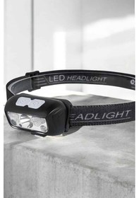 Resim Kafa Lambası Kamp Lambası Sensörlü Şarjlı Ayarlanabilir Siyah 