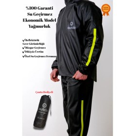 Resim Outdo Motorcu Yağmurluğu Alt Üst Takım Ekonomik Model 