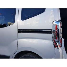 Resim Fiat Fiorino Krom Sürgü Nikelajı 2 Parça 2008 Üzeri Paslanmaz 