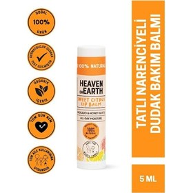 Resim Heaven On Earth %100 Doğal Ve Organik İçerikli Lip Balm 5 Gr - Sweet Citrus 