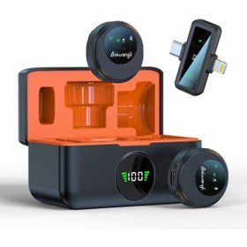 Resim BLG ELEKTROİNK Kablosuz Yaka Mikrofon Gürültü Önleyici ANC Yerinde Ropörtaj 