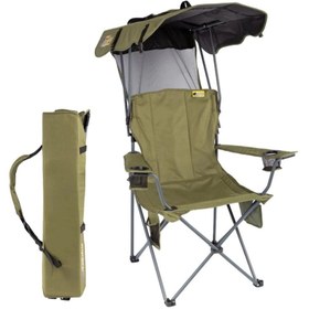 Resim Funky Chairs Gölgelikli Kamp Sandalyesi Haki 