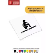 Resim Downloading Klozet - Araç, Oto, Laptop, Duvar Uyumlu Sticker 40*40 cm 