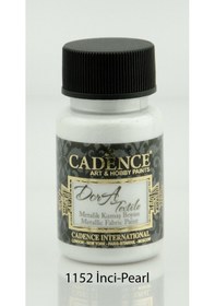 Resim Cadence Dora Textile Metalik Kumaş Boyası 50Ml - 1152 İnci 