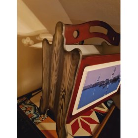 Resim Kilida Sanat-Ahşap El Boyaması Gazetelik Dergilik 