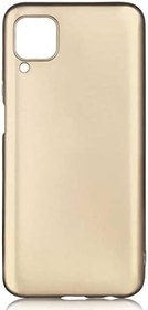 Resim Aksesuarcim Huawei P40 Lite ile Uyumlu Kılıfı Silikon Pastel Renkli Mat Esnek İnce Kapak Prem Gold 