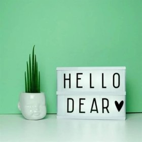 Resim Elalet Online Sinematik Lightbox Dekorasyon Aydınlatma Aksesuarları (A5 Boyut) 