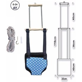 Resim Hoppala Zıpzıp İlk Adım Yürüteç Seksek Asmalı Yaylı Salıncak 