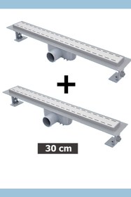 Resim Gama Yayınları Seramik Uyumlu Duş Kanalı Duşakabin (2 Adet 30cm) 