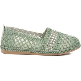 Resim Pierre Cardin Pc-54570 Z Yeşil Hasır Örgü Kadın Babet Yeşil 