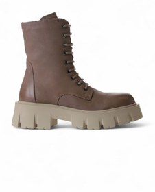 Resim Bueno Shoes Vizon Deri Kadın Dolgu Topuklu Bot 01wv4601 