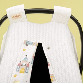 Resim Puset Örtüsü - Çift Taraflı - Beyaz Örgü - Sindirella 