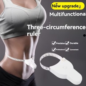 Resim 1 adet Mini Geri Çekilebilir Ölçü Bandı - Bel, Göğüs ve Uyluk Çevresi - Dayanıklı Plastik, Taşınabilir Tasarım, Ev, Spor Salonu ve Ofis Kullanımı İçin İdeal - Fitness Tutkunları İçin Mükemmel Hediye, Fitness Aksesuarları|Kompakt Ölçü Bandı|Dayanıklı Plastik 