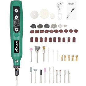 Resim Springsun "5 Hızlı Kablosuz Döner Alet - 50 Aksesuarlı Çok Amaçlı Dıy Ve Evcil Hayvan Tırnak Bakımı" 