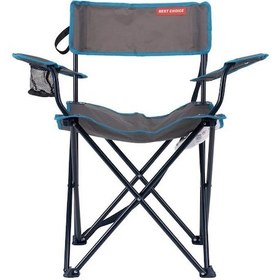 Resim Best Choice Taşınabilir Kamp Plaj Sandalyesi Gri-Mavi 