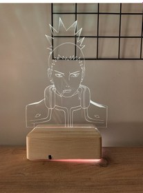 Resim Shikamaru Nara Naruto 16 Renk Gece Lambası 