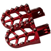 Resim Besthome1 Kırmızı Cnc Alüminyum Dayanıklı Off-road Pedal Motosiklet Modifiye Aksesuarı 