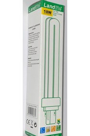 Resim Landlite PL-C 18W/827/2P 1CT/2700K SARI IŞIK Enerji Tasarruflu Ampul PLC 