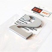 Resim Gendec Kapı Numarası 8Cm No:2 Metalik Gri Kendinden Yapışkanlı Nu 