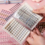 Resim 3500 adet Mini Sevimli Etiket Seti + Saklama Kitabı | Taşınabilir Şeffaf Plastik, Çeşitli Zarif Desenler, Düzenli Defter DIY ve Scrapbook Yapımı için Uygun - Defterler ve Albümler için Mükemmel Eşleşme, Scrapbook Etiketleri, Defter Aksesuarları, Eğlenceli Tasarım, Dayanıklı Yapıştırıcı 