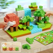 Resim Yapı Blokları Oyuncak Seti - DIY 3D Puzzle & Yaratıcı Ev Dekorasyonu, Manyetik Etkileşimli Çocuklar ve Yetişkinler için Mühendislik Oyuncağı, Eğitici Oyuncak (Tercih Edilen Noel/Doğum Günü Hediyesi) 