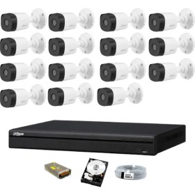 Resim Dahua 15 Kameralı Güvenlik Sistemi Dış-Mekan-Hdd-Jack-Bnc-Konnektör Proje Kamera 