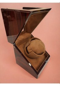Resim Otomatik Saat Kurma Kutusu, Watch Winder Piano Brown Tekli 
