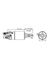 Resim 24v Marş Otomatiği Mıtsubıshı Tipi 12 Mm Cıvata 