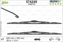 Resim VALEO SİLENCİO VR50 X2 650 MM 280 MM NISSAN NOTE E12 SİLENCİO SİLECEK LASTİĞİ BİNEK 