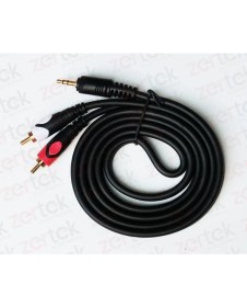 Resim Nivatech 1.5m 3.5 mm 2 RCA Line Aux Ses Kablosu Dayanıklı Tasarım ve Yüksek Hız Destekli 