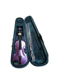 Resim Idol Simli Lila Renk . Isme Özel Lazer Kesim 3/4 Keman 